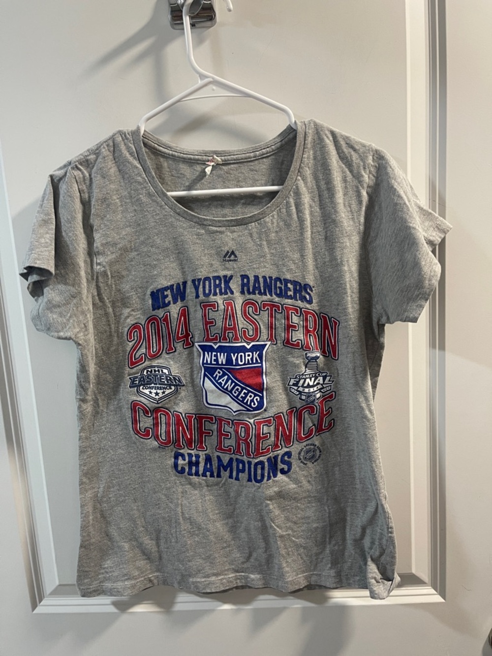 Majestic Grey New York Rangers 2014 Eastern Conference Champions Tee